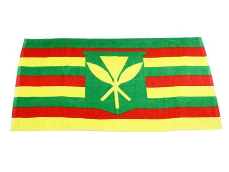 Native Hawaiian Flag Hawaiian Towel | AlohaOutlet