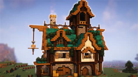 Made this Fantasy house ( Tutorial available ) : r/Minecraftbuilds