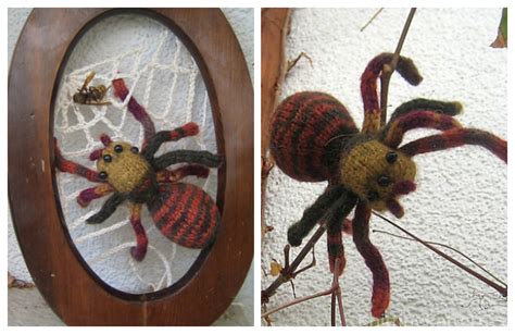 Halloween Knit Toy Spider Free Knitting Pattern & Paid - Knitting Pattern