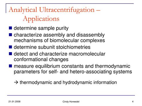 PPT - Analytical Ultracentrifugation PowerPoint Presentation, free ...