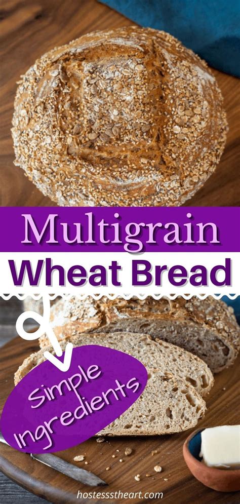 Multigrain Wheat Bread Recipe with Sourdough Starter | Wheat bread recipe, Bread, Wheat bread