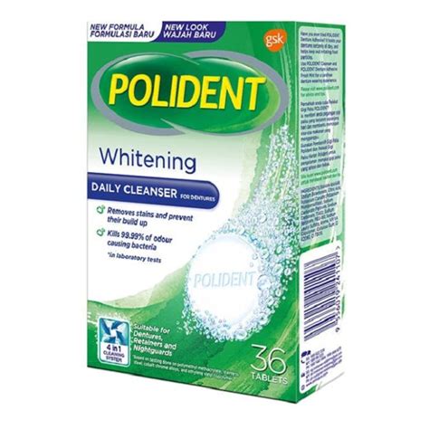 Polident Denture Whitening Cleaner 36 Tablets | Chemistworks Pharmacy