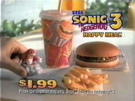 1994-02 McDonald's Sonic the Hedgehog 3 Happy Meal toys commercial - YouTube