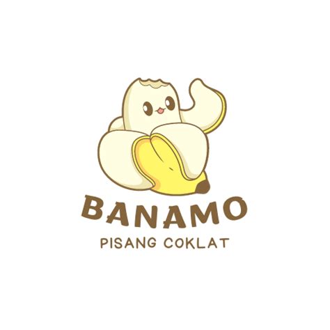 Download Template Logo Makanan Pisang Coklat Gratis