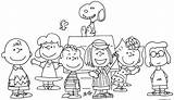 Peanuts Characters Coloring Pages sketch template