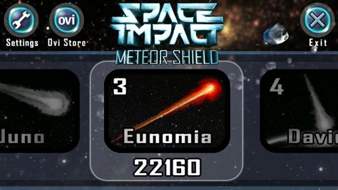 Menu screenshot image - Space Impact: Meteor Shield - Mod DB