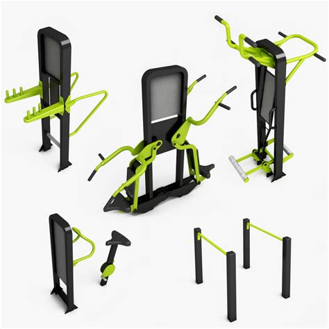 3d outdoor gym equipment