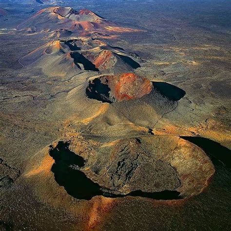 Aerial view of Lakagígar (Craters of Laki), a volcanic fissure in the south of Iceland. Geology ...