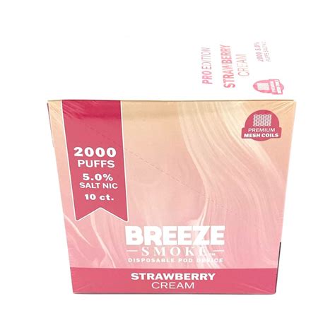 BREEZE PRO STRAWBERRY CREAM 10CT