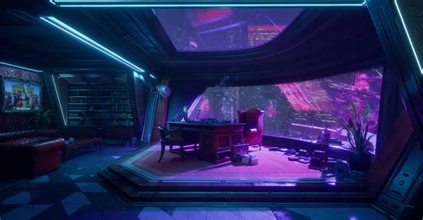 Ibrahim Wahab - Cyberpunk Office