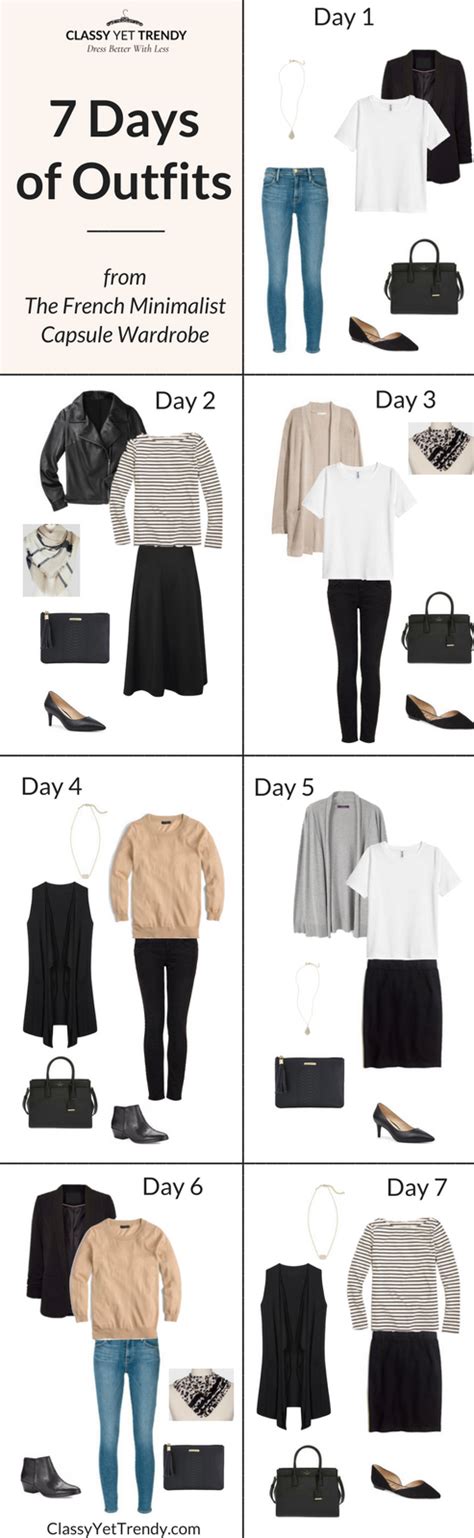 7 Days of Outfits (French Minimalist Fall Edition)