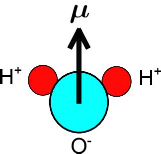 17: Dipole moment vector of a water molecule. | Download Scientific Diagram