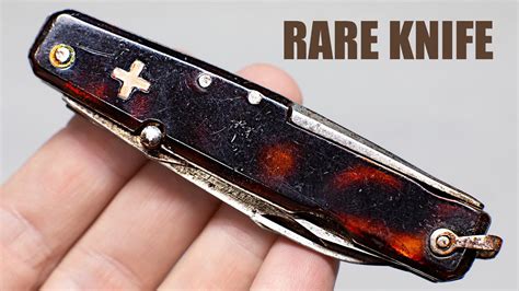 Restoring Rare Old Swiss Army Knife. Pocket Knife Restoration - YouTube