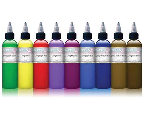 Color Lining Series Ink Set - Intenze Ink Sets & Black Ink - Tattoo ...