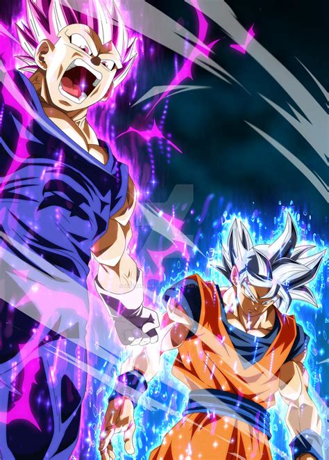 Goku Mastered Ultra Instinct Vegeta Ultra Ego by SlaykerART on DeviantArt