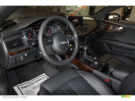 Black Interior 2013 Audi A7 3.0T quattro Prestige Photo #71353382 | GTCarLot.com