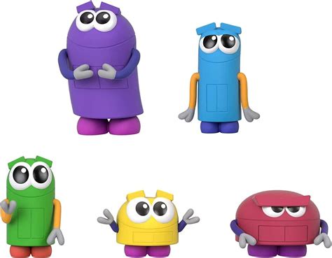 Fisher-Price StoryBots Lot de 5 figurines avec personnages de la série Netflix pour enfants d ...