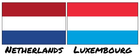 Comparing flags: Netherlands vs. Russia, France, Luxembourg and others ...