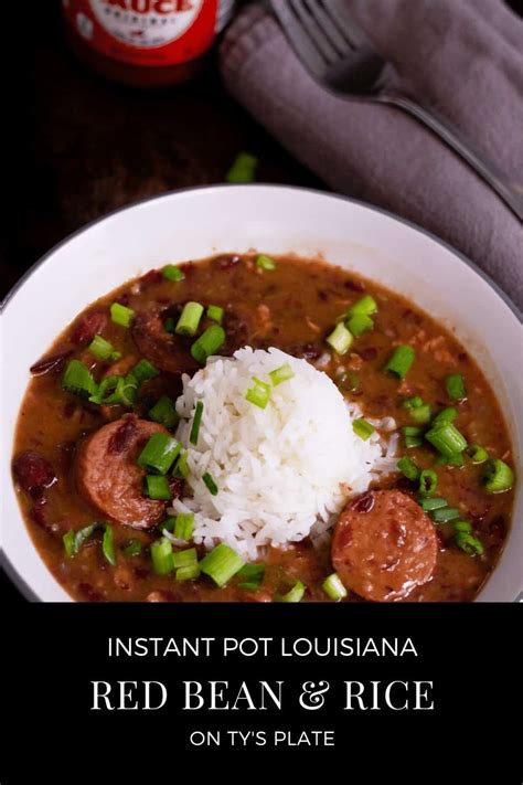 Instant Pot Louisiana Red Beans & Rice +Stovetop Method- On Ty's Plate