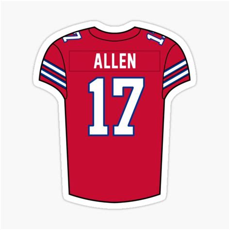 "Josh Allen Alternate Jersey" Sticker for Sale by designsheaven | Redbubble