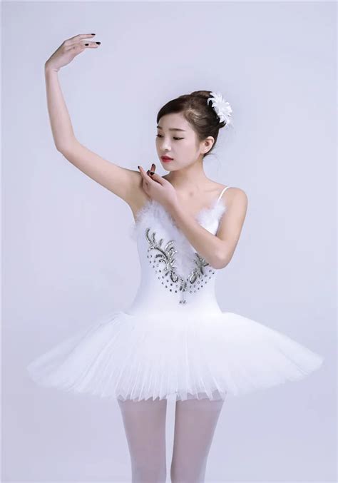 6 Layers Professional Classical Ballet Tutu Dance Dress Girls White ...