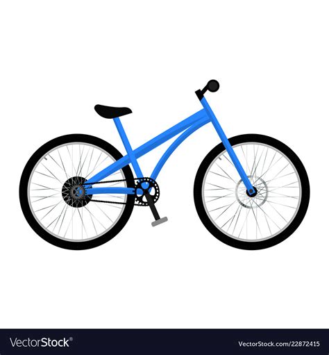 Side view of a bike Royalty Free Vector Image - VectorStock