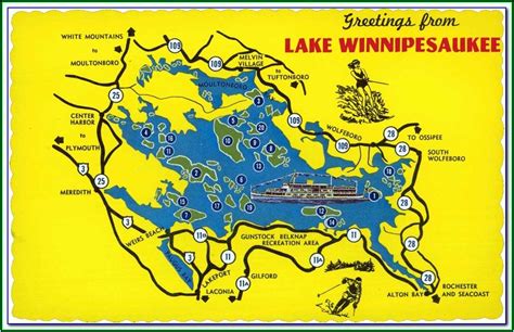 Lake Winnipesaukee Depth Map - Map : Resume Examples #My3av7n8wp