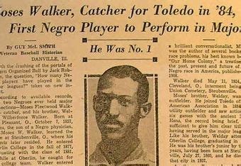 Moses Fleetwood Walker: The Forgotten Man Who Actually Integrated Baseball | Black history ...