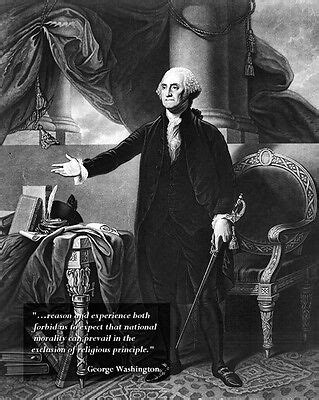 New 8x10 Photo: President George Washington with Inaugural Speech Quote ...