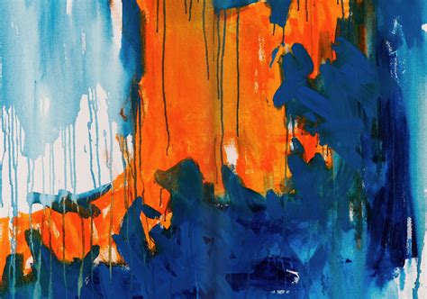 Blue and Orange in the 18 Karat Catalog | Abstract decorative painting, Blue design graphic ...