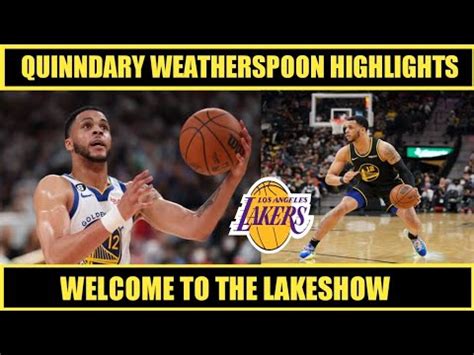 Lakers Sign Quinndary Weatherspoon (Highlights) - YouTube