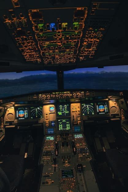 Premium Photo | Interior of airplane cockpit