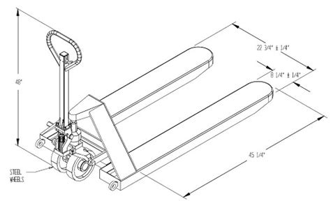 10000 lb Capacity Pallet Jack