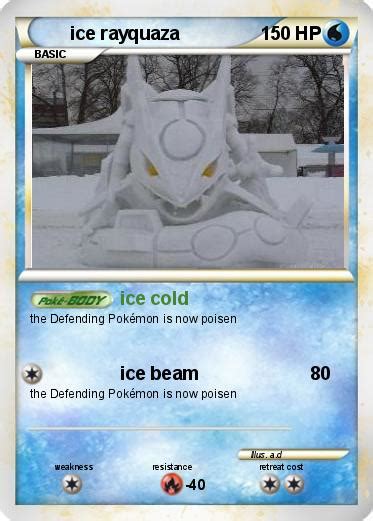 Pokémon ice rayquaza - ice cold - My Pokemon Card