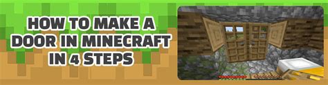 How to Make a Door in Minecraft in 4 Steps