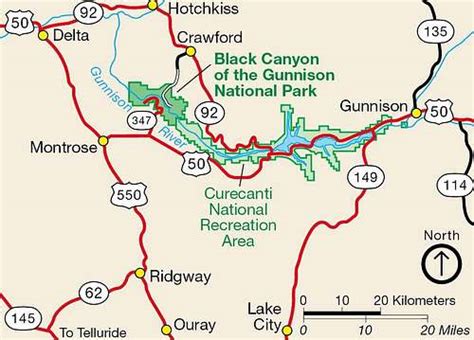 NPS Black Canyon of the Gunnison Area Map : Photos, Diagrams & Topos : SummitPost