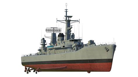 3D Model HMS Leander Class Frigate Type 12I - TurboSquid 2186820