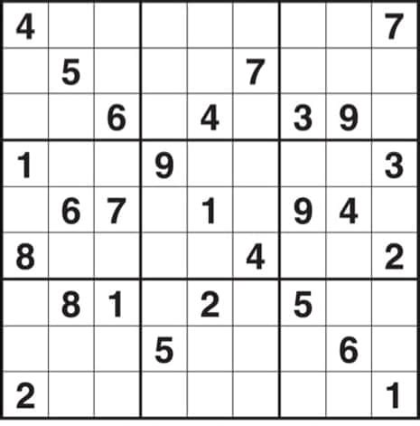 Observer sudoku | Life and style | The Guardian