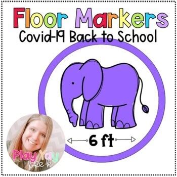 Floor Markers by Play Yay Pre-k | Teachers Pay Teachers