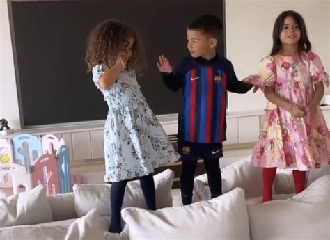 Cristiano Ronaldo's son Mateo causes stir by donning Barcelona jersey ...