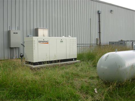 generac 130kW generator with transfer switch and propane tank installed by nng | NNG Automatic ...