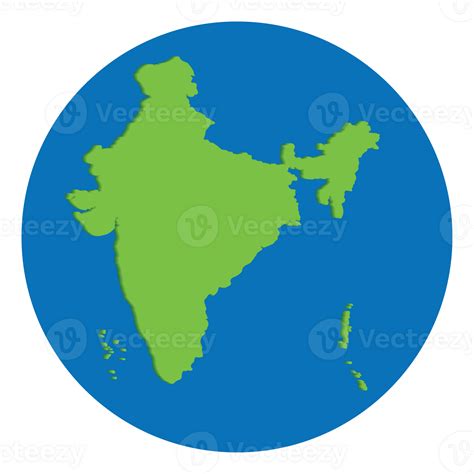 Map of India. India map green color in globe design with blue circle color. 36876295 PNG