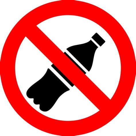 Clipart - Do not drink sign