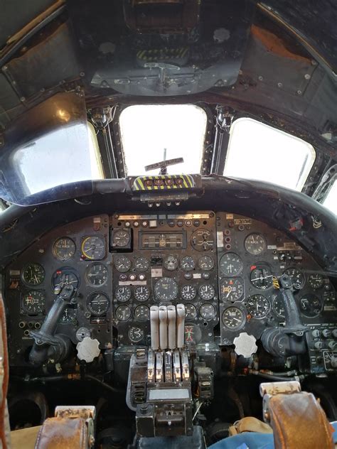 The cockpit of the Avro Vulcan Bomber : r/aviation