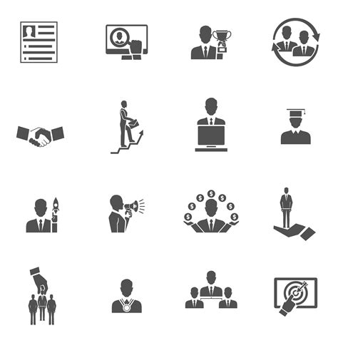 Career Icons Set 463209 Vector Art at Vecteezy