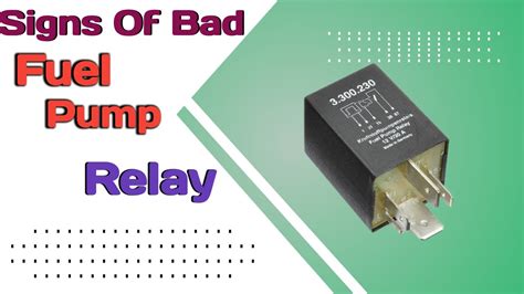 fuel pump relay | bad fuel pump relay symptoms - YouTube