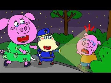 Wolfoo saves Piggy who got lost in the forest - Wolfoo fanmade coloring ...