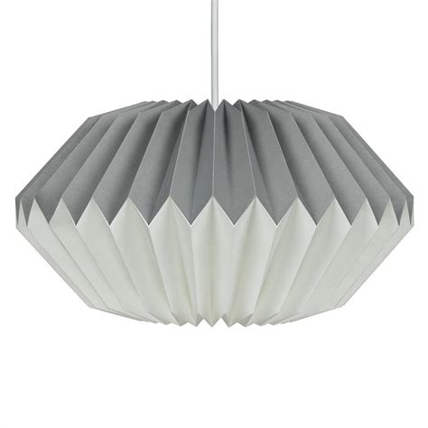 Paper Origami Lamp Shade In Dove Grey By The Best Room | notonthehighstreet.com