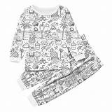 Wanlex Color Me Pajamas Kids 4T Christmas Pajama Pants Kid DIY Hand  sketch template