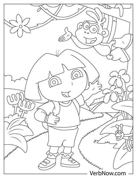 Free DORA Coloring Pages & Book for Download (Printable PDF) - VerbNow